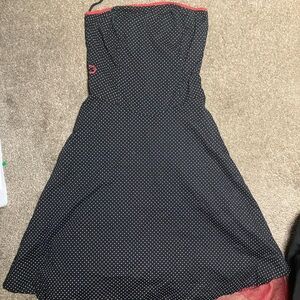 Vintage Black Polka Dot Pinup Dress